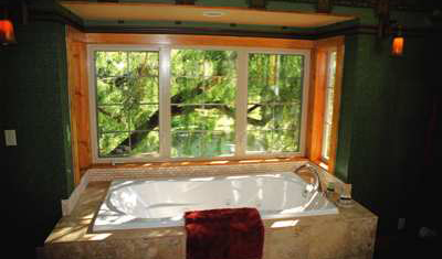 With a spectacular Jacuzzi Tub 